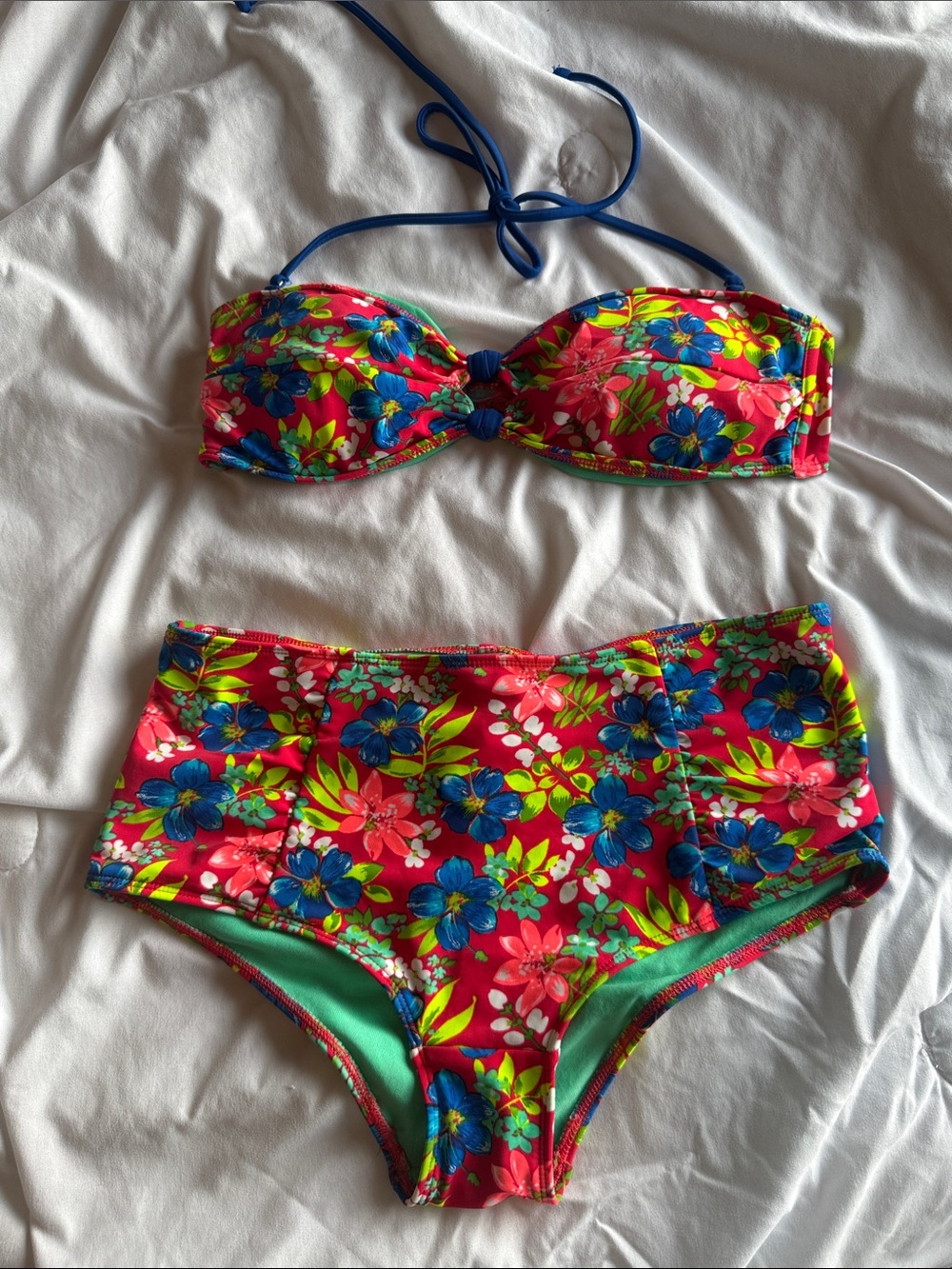 Hollister Floral Bandeau Bikini